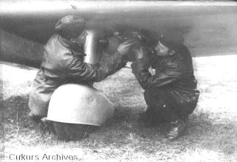 Attaching the bomb